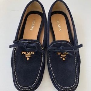 Prada suede driving shoes